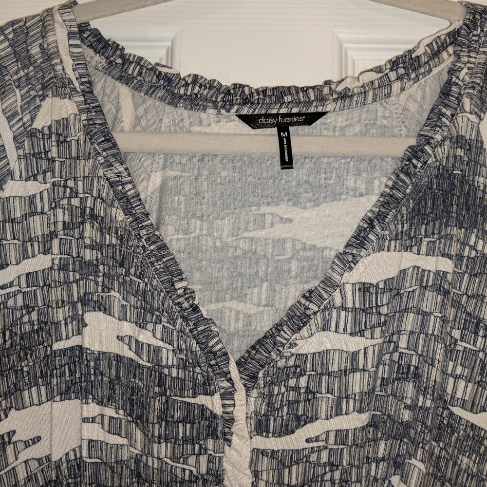 Daisy Fuentes printed a line dress size medium - Picture 6 of 8